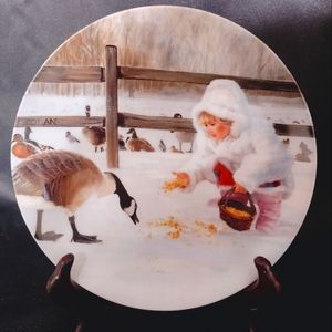 "Winter Friends" Collectors Plate by Donald Zolan 1993